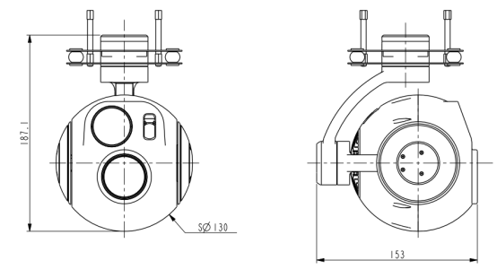 TZ130-TAFNV233T635L121三軸三光吊艙
